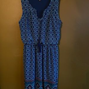 Ladies easy breezy pullover elasticized waist dress